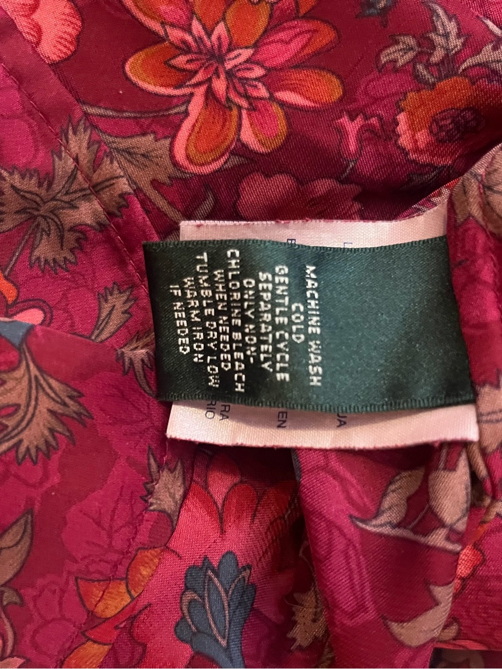 Ralph Lauren XL silky blouse - Picture 6 of 6